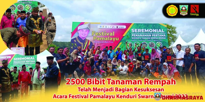 2500 Bibit Tanaman Rempah Telah Menjadi Bagian Kesuksesan Acara Festival Pamalayu Kenduri Swarnabhumi 2022